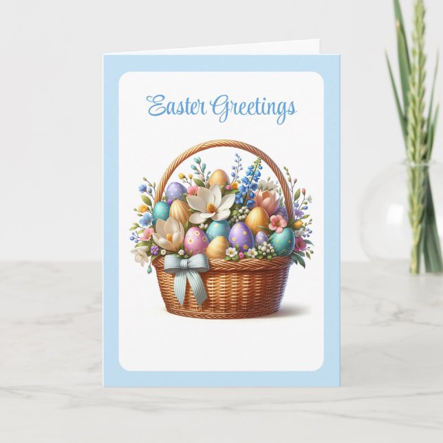 Festiva Tarjeta de Pascua (Anverso)