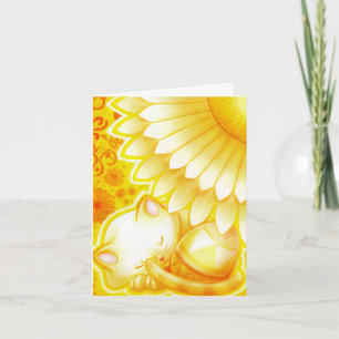 Festiva Tarjeta de pascua amarilla