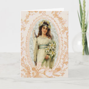 Festiva Tarjeta de Pascua Ángel de Victoria
