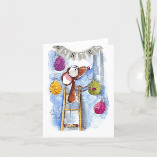 Festiva Tarjeta de Pascua - Cartel Feliz Pascua