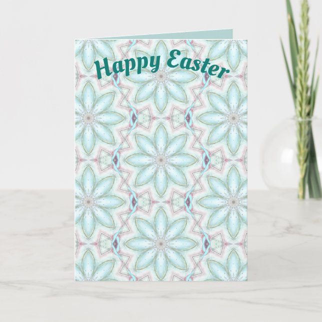Festiva ~ Tarjeta de Pascua con patrón ~ (Anverso)