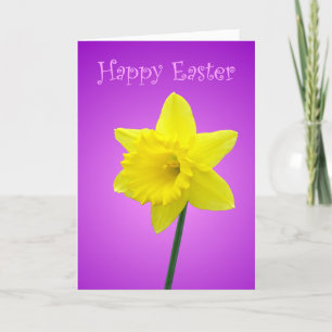 Festiva Tarjeta de Pascua Daffodil