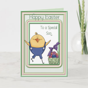 Festiva Tarjeta de Pascua de Chick Son