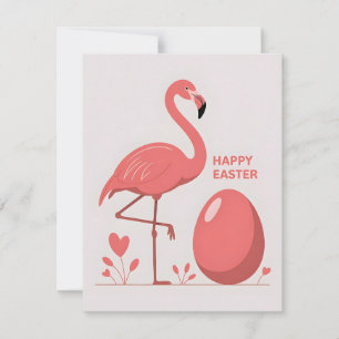 Festiva Tarjeta de Pascua de Flamenco Rosa Lindo