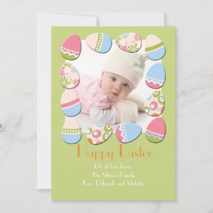 Festiva Tarjeta de Pascua de Foto Eggstravaganza