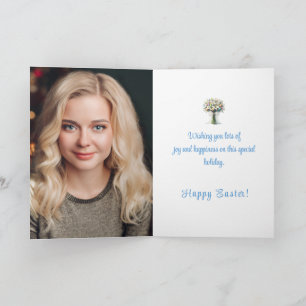 Festiva Tarjeta de Pascua de Foto Personalizada
