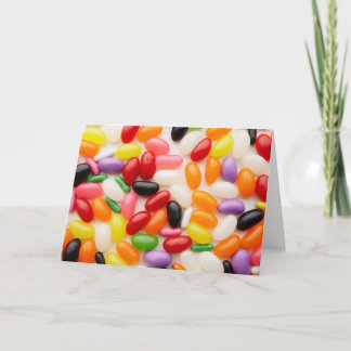 Festiva Tarjeta de pascua de la haba de jalea