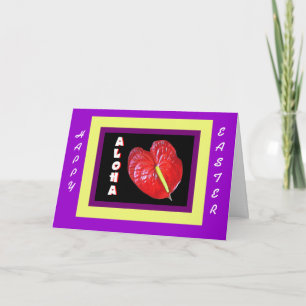 Festiva Tarjeta de pascua de la hawaiana