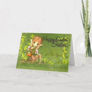 Festiva Tarjeta de pascua de la hermana - el Centaur lindo