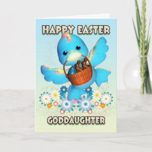 Festiva Tarjeta De Pascua De La Hija - Pato Cubierto Con U