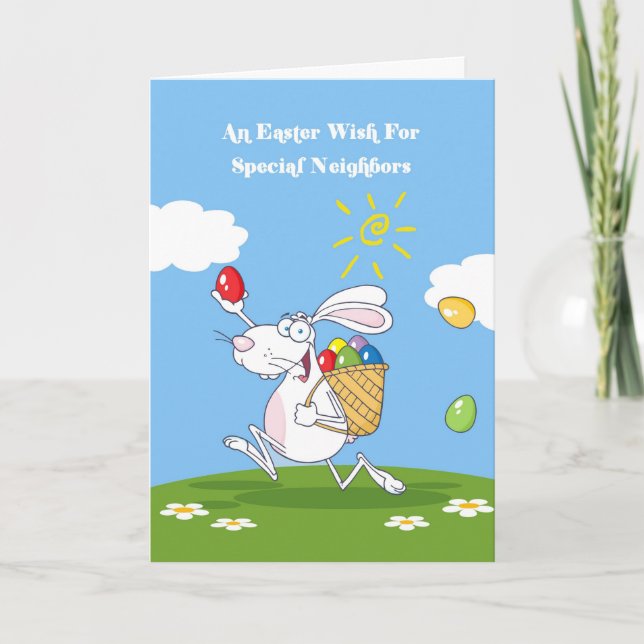 Festiva Tarjeta de pascua de las bendiciones de los (Anverso)