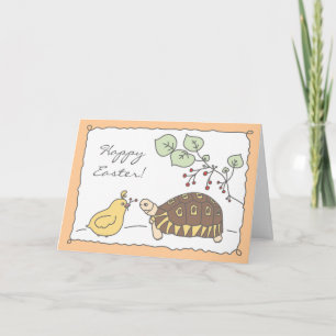 Festiva Tarjeta de Pascua de Tortoise Angulate 3 para pers