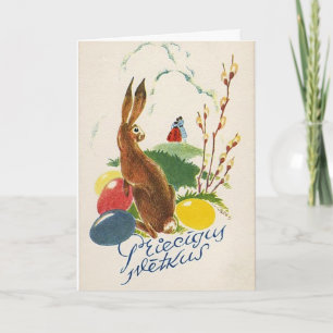 Festiva Tarjeta de pascua del Latvian