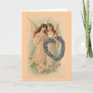 Festiva Tarjeta de pascua del Victorian
