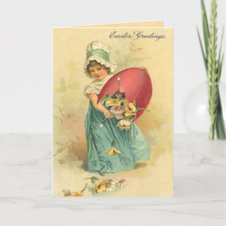 Festiva Tarjeta de pascua del vintage