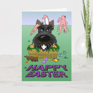 Festiva Tarjeta de Pascua Felíz de Escocia