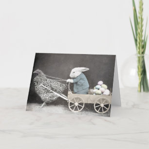 Festiva Tarjeta de Pascua Impar Vintage