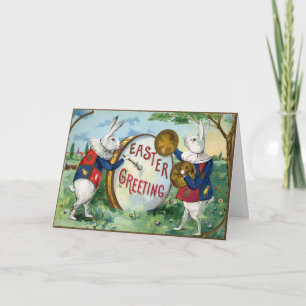 Festiva Tarjeta de Pascua Impar Vintage