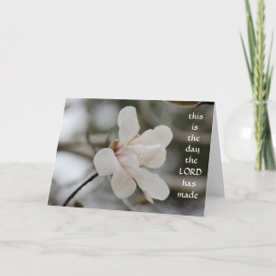 Festiva Tarjeta de Pascua: Magnolia Bloom, con verso de fe