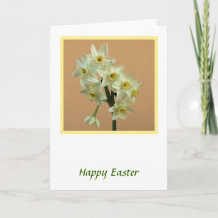Festiva Tarjeta de Pascua Narcissus