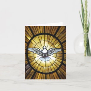 Festiva Tarjeta de pascua--Paloma