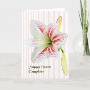 Festiva Tarjeta de Pascua para hija adulta con Lily