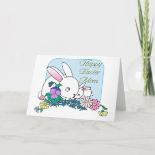 Festiva Tarjeta de Pascua para Mamá