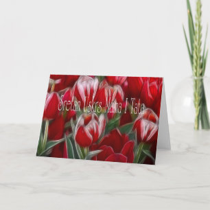 Festiva Tarjeta De Pascua Para Mamá Y Papá En Croata