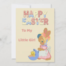 Tarjeta de Pascua para Mi Niña
