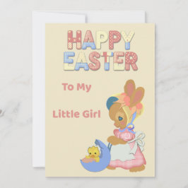 Festiva Tarjeta de Pascua para Mi Niña