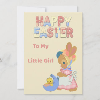Festiva Tarjeta de Pascua para Mi Niña