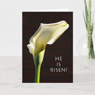 Festiva tarjeta de pascua religiosa