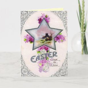 Festiva Tarjeta de pascua retra