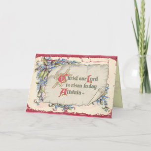 Festiva Tarjeta de Pascua Retro