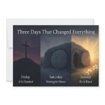 Tarjeta de Pascua Tres Días Que Lo Cambiaron Todo