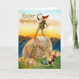 Festiva tarjeta de Pascua Vintage de 1907