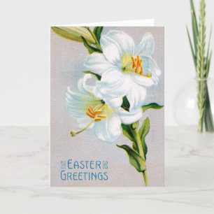 Festiva tarjeta de Pascua Vintage de 1910