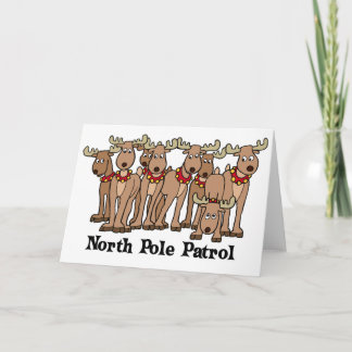 Festiva Tarjeta de Patrulla del Polo Norte