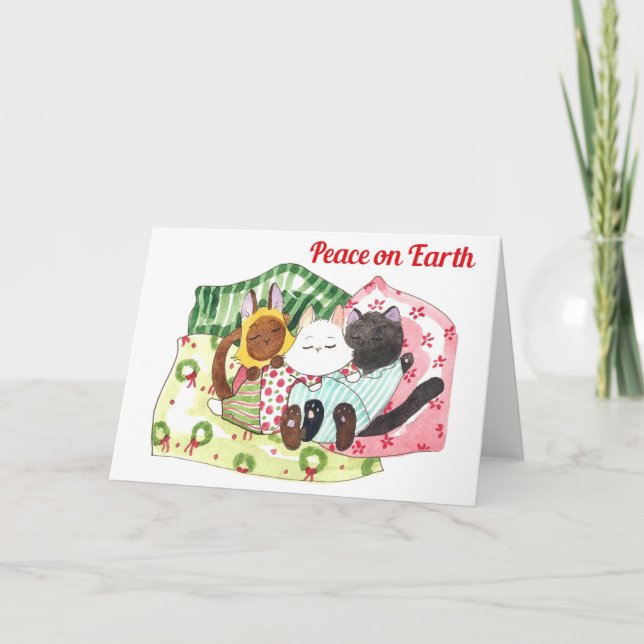 Festiva Tarjeta de Paz en la Tierra (Anverso)