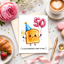 Festiva Tarjeta de pequeño brindis de cumpleaños para ti