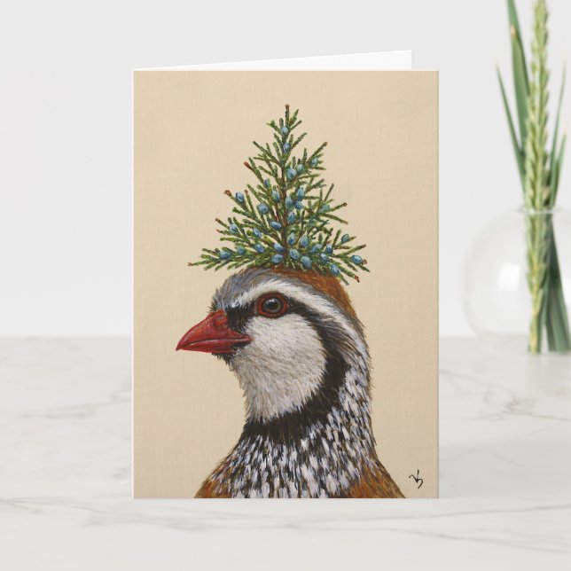 Festiva tarjeta de perdigones de los navidades (Anverso)
