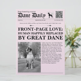 Festiva Tarjeta de periódico de San Valentín para amigos s