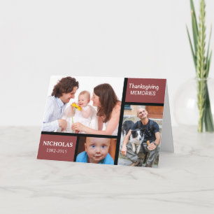 Festiva Tarjeta de Personalizable de foto Recuerdos de Acc