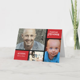 Festiva Tarjeta de Personalizable de Recuerdos de foto de 