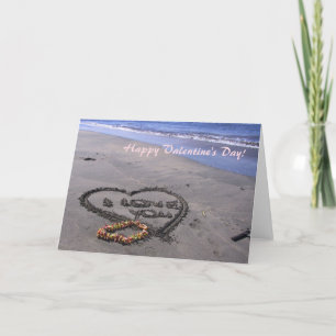 Festiva Tarjeta de personalizable de San Valentín estilo h