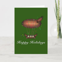 Tarjeta de Personalizable del Airship Steampunk Ho