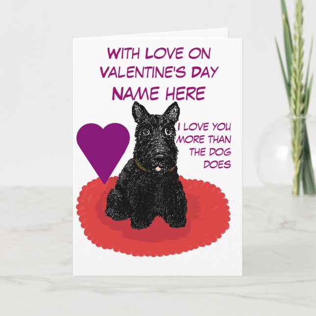 Festiva Tarjeta de Personalizable el día de San Valentín S (Anverso)