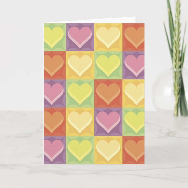 Festiva Tarjeta de personalizable multicolor (Anverso)