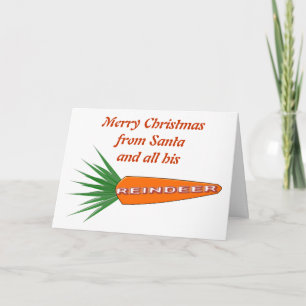 Festiva Tarjeta de Personalizado de renos para Navidades