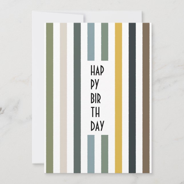 Festiva Tarjeta de Personalizado de senderos Echo - franja (Anverso)